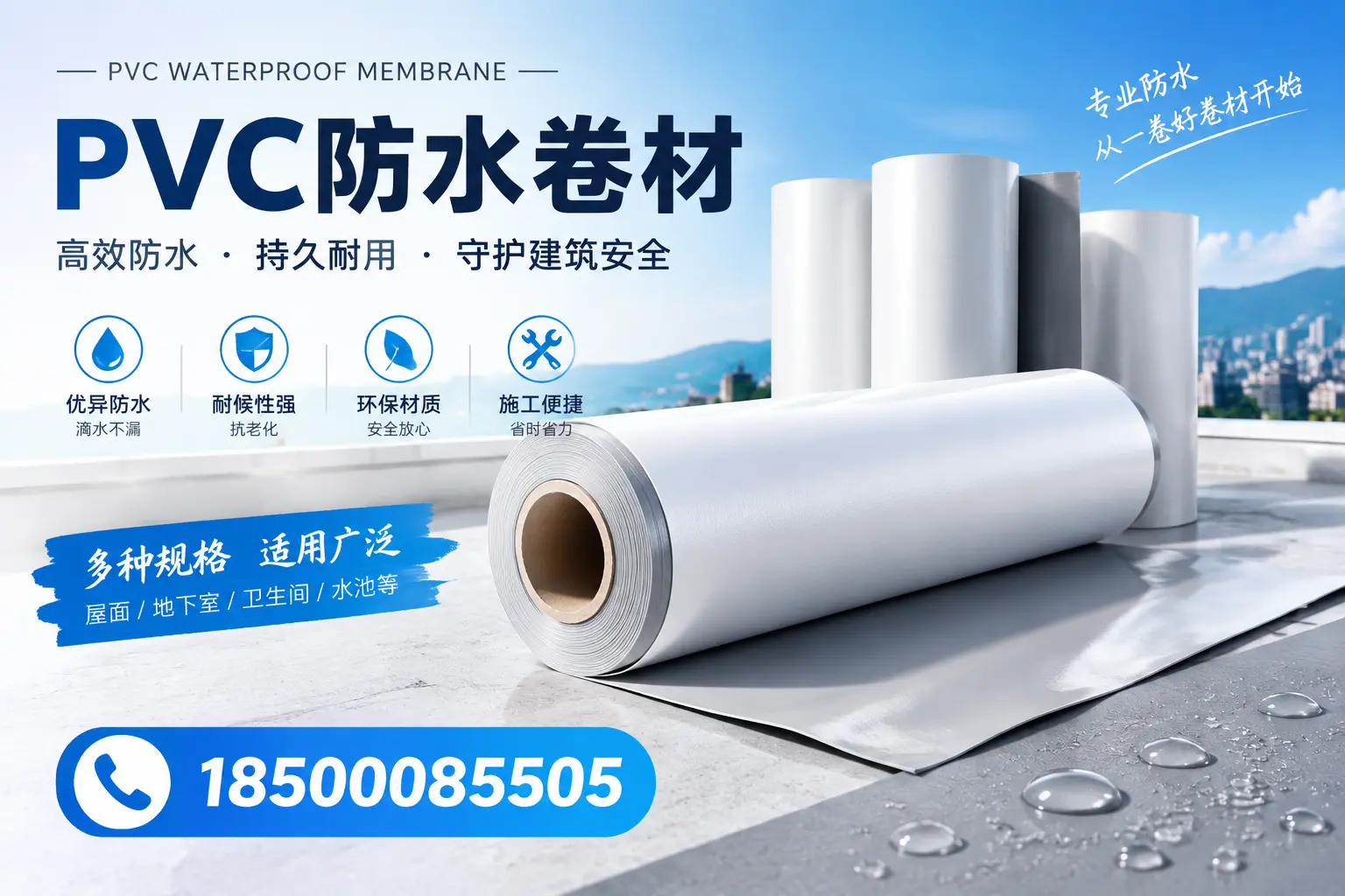 如何选择适合的PVC防水卷材？专家为您解答佳木斯的需求